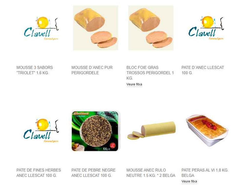 Imagen para Producto Pates de cliente Clavell Formatgers