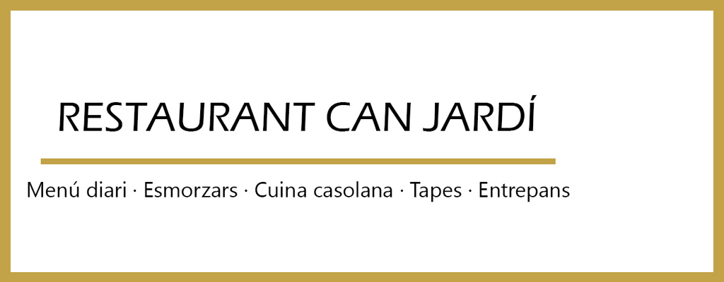 Logo de Can Jardí Restaurant