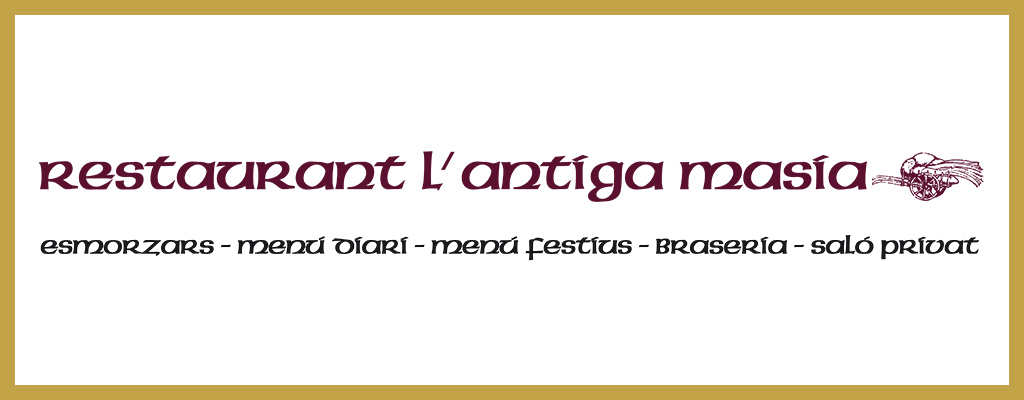 Logotipo de Restaurant L'antiga masía