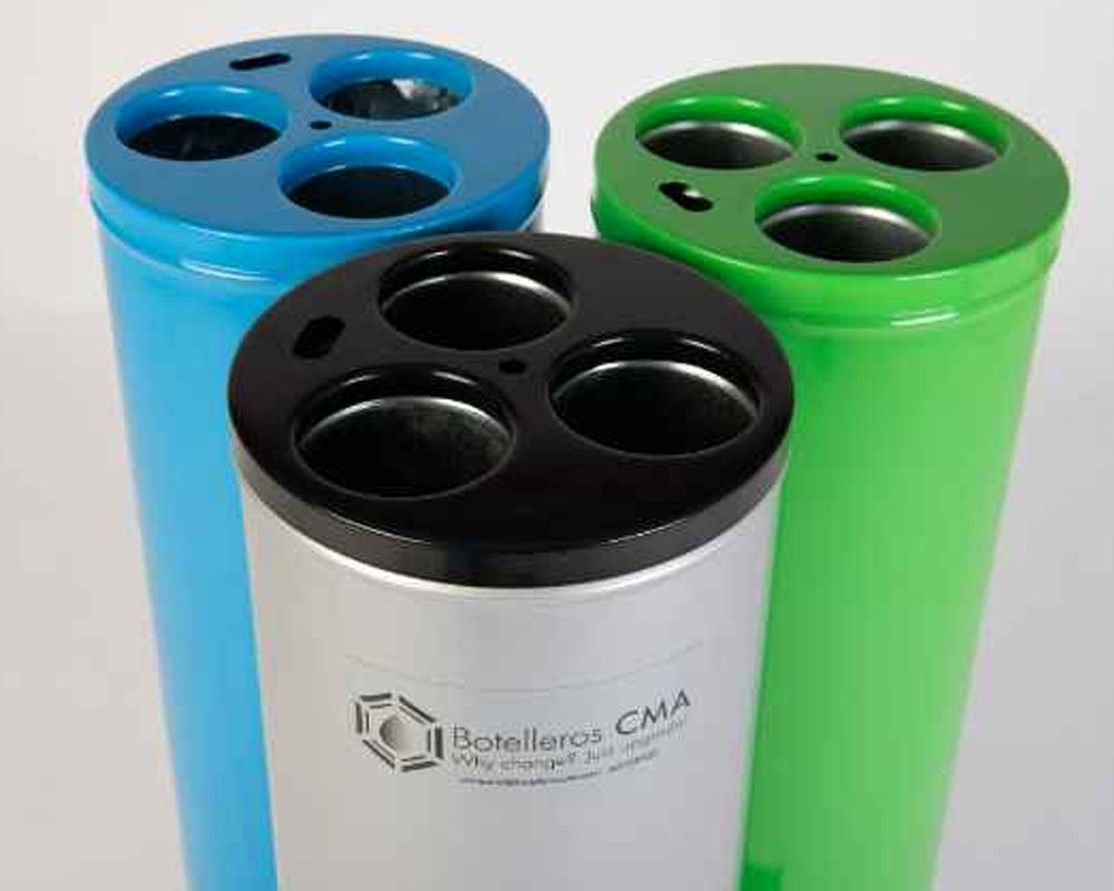 Imagen para Producto Paperera de reciclatge de cliente Botelleros CMA