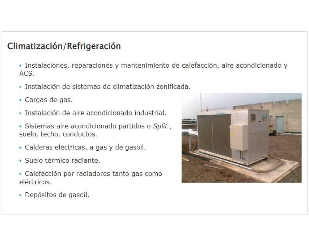 Imagen para Producto Climatització de cliente Muntec Automatismos