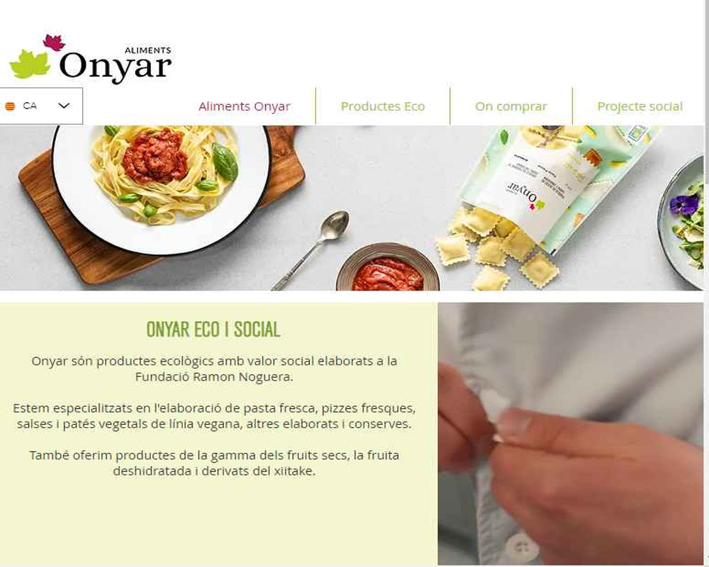 Imagen para Producto Alimentos Onyar de cliente Fundació Ramon Noguera