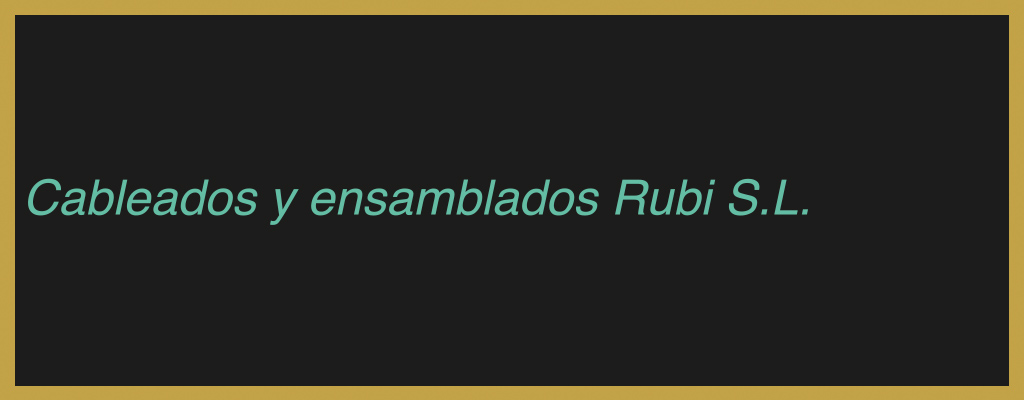 Logo de Cableados y ensamblados Rubi