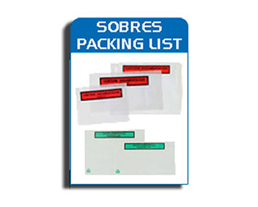 Imagen para Producto Sobres packing list de cliente Totembal